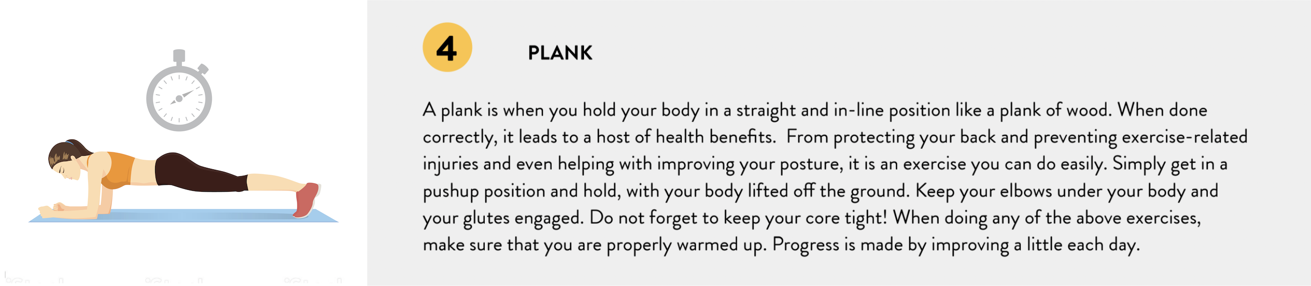 Ensure planks